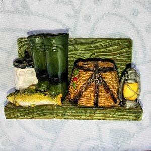 Charming Fishing Adventure Wall Shelf